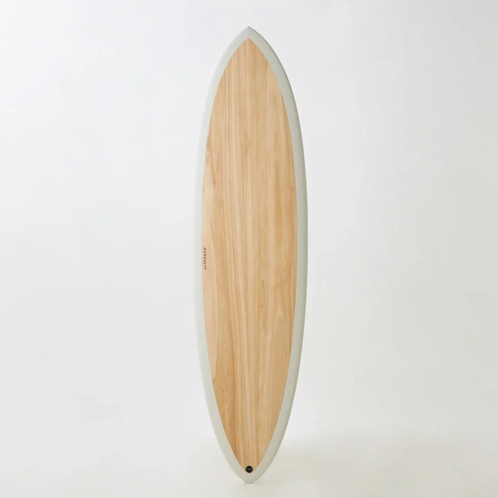 エコフレンドリーサーフボード【nanazero ナナゼロ】WOOD SKIN サーフボード ミッドレングス MID02