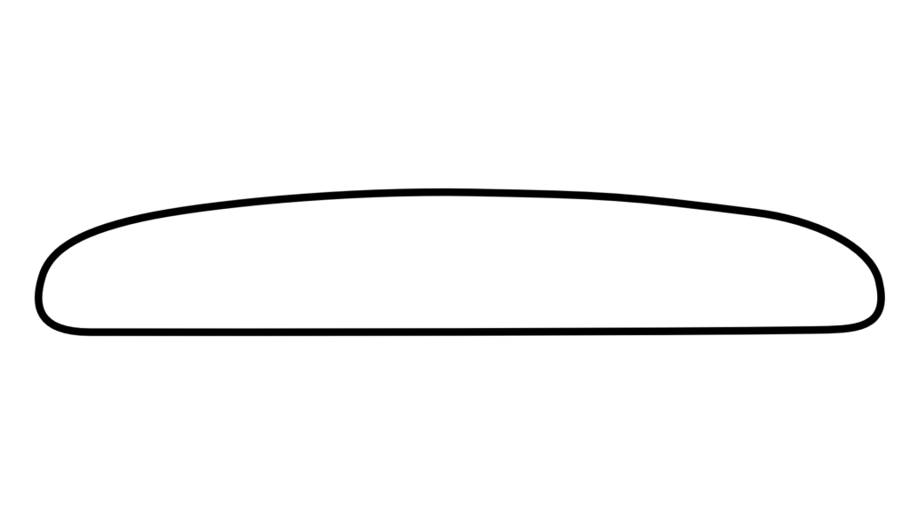 フラット（Flat）：サーフボードのボトム形状