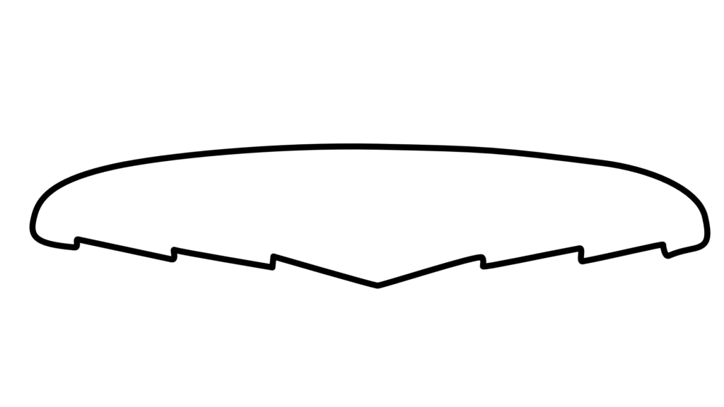 チャンネルボト（Channel Bottom）：サーフボードのボトム形状