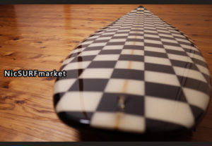 WTW SURFBOARD 6`3 中古ショートボード/ K.HATAシェイプ deck-detail No.96291423