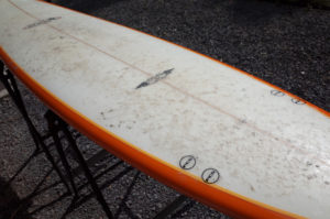 サーフボード ワックスのキレイな剥がし方ーBefore