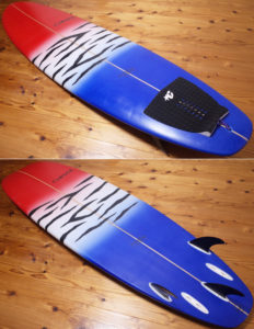 CLOSER クローサーサーフボード 中古ファンボード 7`3 deck/bottom No.96291509