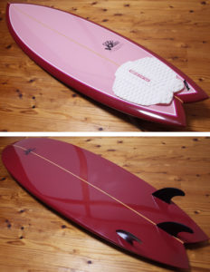 ホワイトエンジェルサーフボード ビーチウォーカー 中古ショートボード 5`10 deck/bottom No.96291510