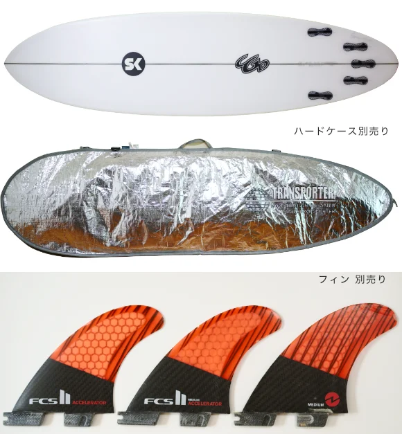 SK SURFBOARDS 中古ショートボード 6`2 fin/hardcase No.96291670