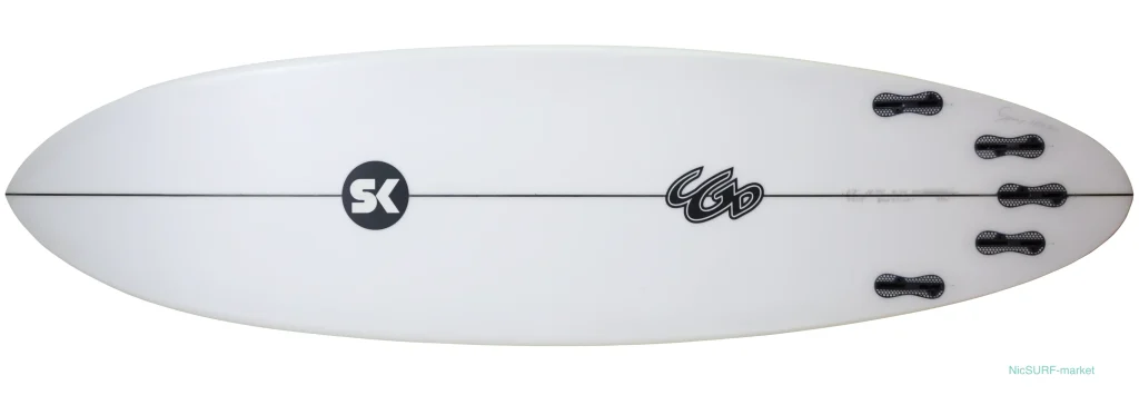 SK SURFBOARDS 中古ショートボード 6`2 bottom-zoom No.96291670