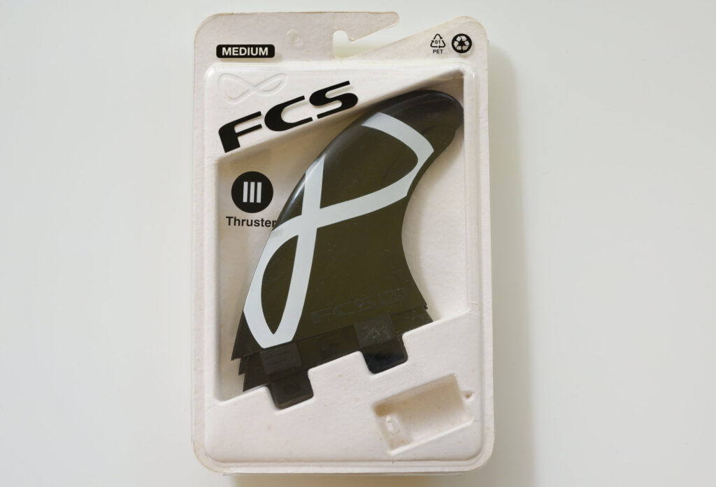 FCS 中古フィン M-5 トライ スラスター ソフトフレックス Mサイズ ケースNo.96291674